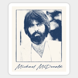 Michael McDonald //// Retro Aesthetic Fan Art Design Sticker